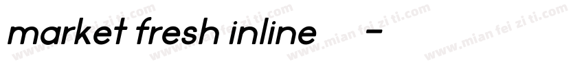 market fresh inline免费下载字体转换